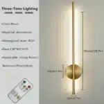 Magnetic Rechargeable 50 Wall Lamp Black Gold For Living Room Bedroom Hallway Study Stairwell Cloakroom LED Lighting Wiring