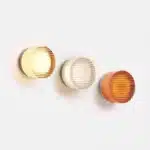 Amber Jelly Sleek LED Wall Lamp - Nordic Energy-efficient Smokey Grey Acrylic Sconce for Corridor Entryway Study – side view