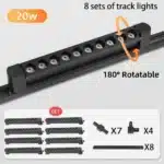 Led Track Light Ceiling Light 110V 220V Rail Lighting Lights 10W/20W Spotes to Ceiling Lighting for Home Kitchen Bedroom