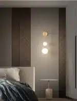 Nordic Designer Led Wall Light for Living Room Bedroom Corridor Modern Simple Golden Wall Lamp Decoration Indoor Lighting