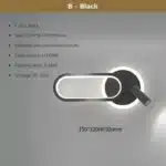 Modern LED Wall Lamp for Living Room Bedroom Bedside Study Room Stair Aisle Minimalist Creative Wall Sconce Home Decor