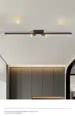 Nordic Led Ceiling Lamp For Living Dining Room Bedroom Closets Kitchen Aisle Strip Track Spotlight Background Lighting