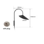 Creative Bedroom Bedside Rotatable Wall Lamp Minimalist Modern Designer Study Living Room Sofa Side Decorative Lighting