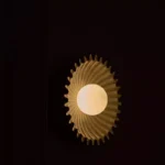 French Ceramic Sunflower Corridor LED Wall Light Modern Atmosphere for Bedroom Restaurant Counter Wall Lamp Bar Lamps Home