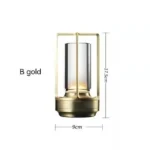 Modern USB table lamp with charging port on a wooden desk
