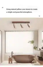 New Creative Natural Yellow Cave Stone LED Spotlight Living Room Restaurant Bar Clothing Store Ceiling Lamp Art Decor