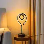 Water ripple nightlight projecting colorful waves on bedroom wall