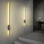 Modern Simple Linear Tube Led Wall Lamp Up Down Background Opposite Wall Light Bedside Foyer Corridor Gold Black LED Sconce