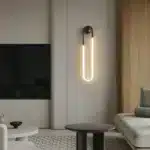 Tinlaibor Minimalist Wall Lamp Modern Designer Creative Study Living Room Bedroom Background CE Wall Light Bedhead – in a