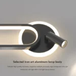 Modern LED Wall Lamp for Living Room Bedroom Bedside Study Room Stair Aisle Minimalist Creative Wall Sconce Home Decor