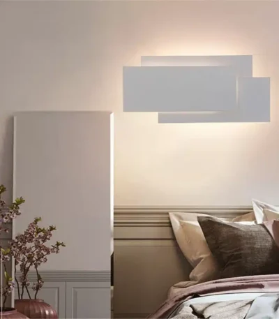 Three-Layer Stacked LED Wall Lamp Modern Bedside Lighting Creative Retangle LED Wall Lights for Living Room Hall Corridor
