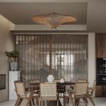 Kasa Handwoven Bamboo Pendant Light - Japanese Straw Hat Ceiling Light for Dining Room, Kitchen Island and Living Room – in