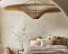 Kasa Handwoven Bamboo Pendant Light - Japanese Straw Hat Ceiling Light for Dining Room, Kitchen Island and Living Room