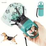 Goldoma Trail Dog Poop Scooper with built-in bag dispenser in use