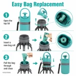 Goldoma Trail Dog Poop Scooper with built-in bag dispenser in use