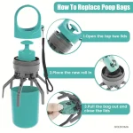 Goldoma Trail Dog Poop Scooper with built-in bag dispenser in use